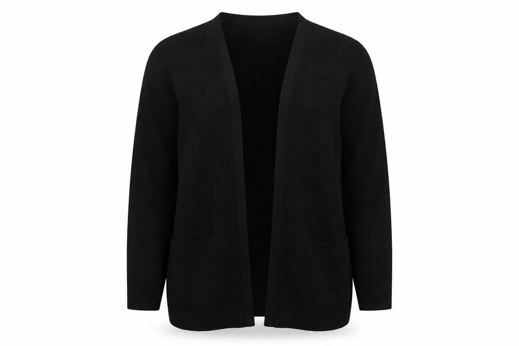 Front view of Marks & Spencer Women’s Black Large Knit Cardigan
