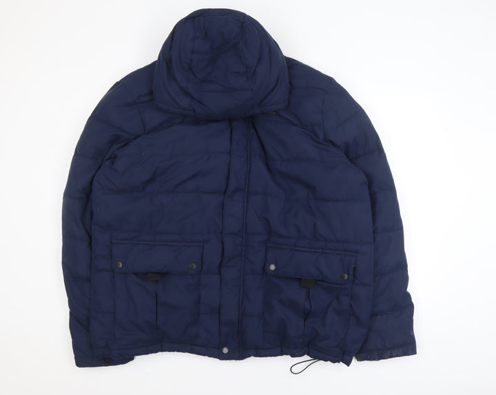 Craghoppers Men's Blue 2XL Hooded Puffer Jacket Winter Outdoor Coat