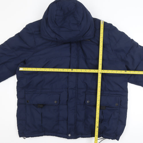 Craghoppers Men's Blue 2XL Hooded Puffer Jacket Winter Outdoor Coat