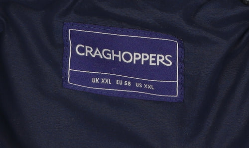 Craghoppers Men's Blue 2XL Hooded Puffer Jacket Winter Outdoor Coat