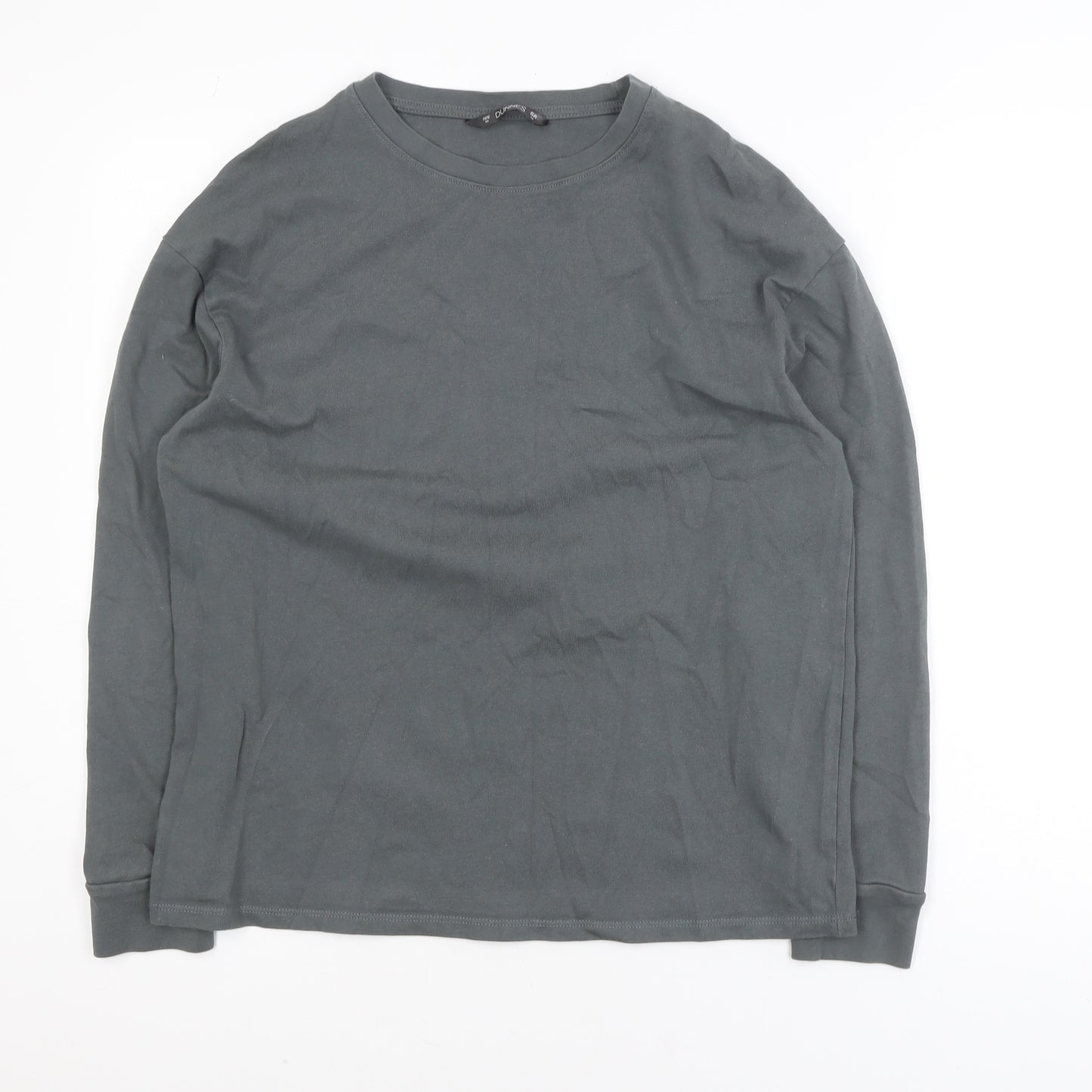 Dunnes Men's Grey Cotton Crew Neck Long Sleeve Pullover Jumper M