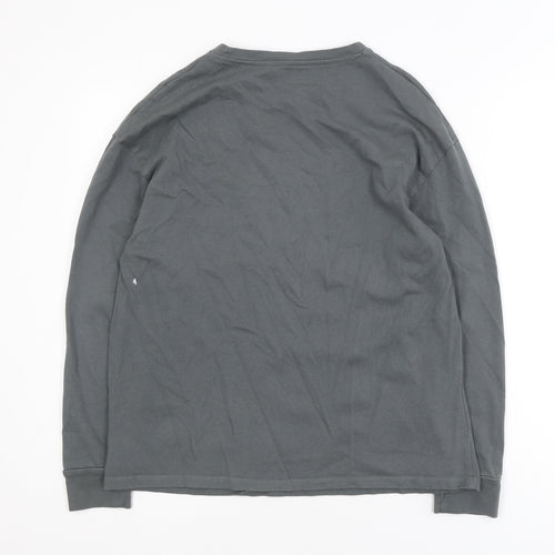 Dunnes Men's Grey Cotton Crew Neck Long Sleeve Pullover Jumper M