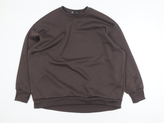 Primark Womens Brown Crew Neck Pullover Sweatshirt Size L