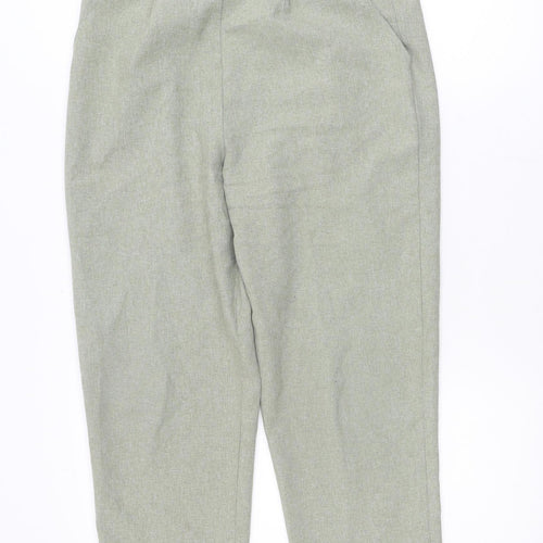 Classics Women’s Green Pleated Straight Trousers Size 14
