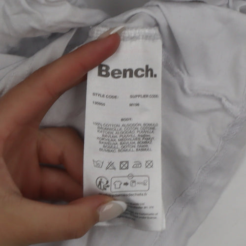 Bench Men’s White Graphic City Print Cotton T-Shirt Size L