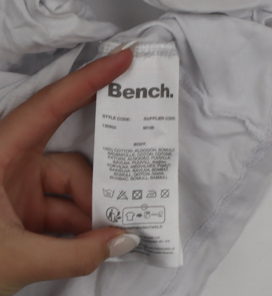 Bench Men’s White Graphic City Print Cotton T-Shirt Size L