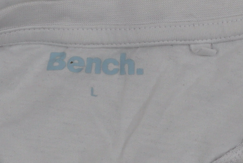Bench Men’s White Graphic City Print Cotton T-Shirt Size L