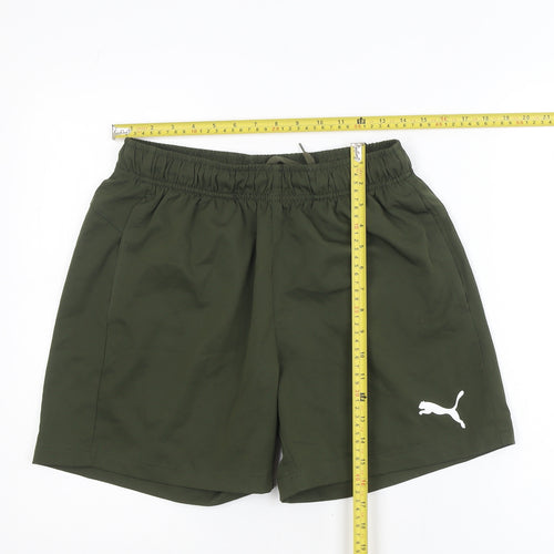Puma Men's Green Regular Fit Sports Shorts M