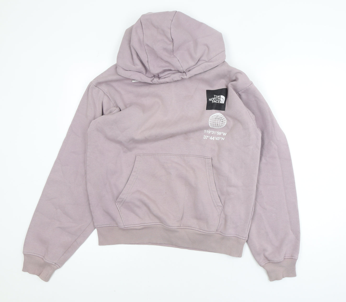 The North Face Womens Purple XS Pullover Hoodie Graphic Print