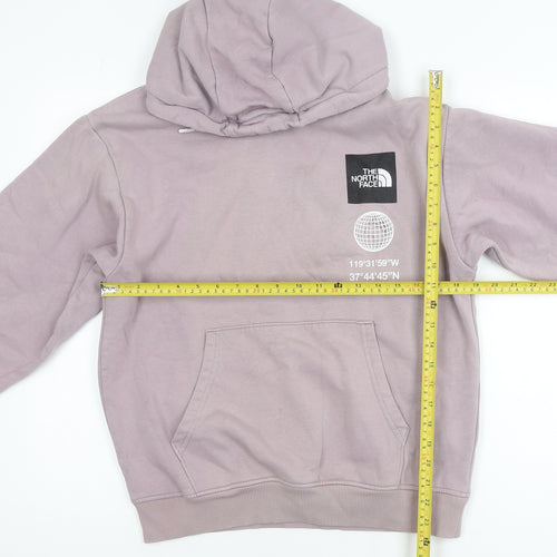 The North Face Womens Purple XS Pullover Hoodie Graphic Print