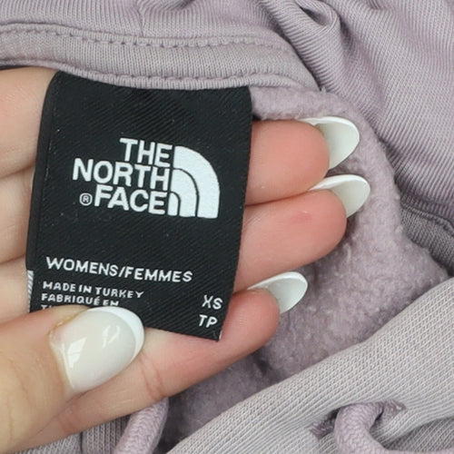 The North Face Womens Purple XS Pullover Hoodie Graphic Print