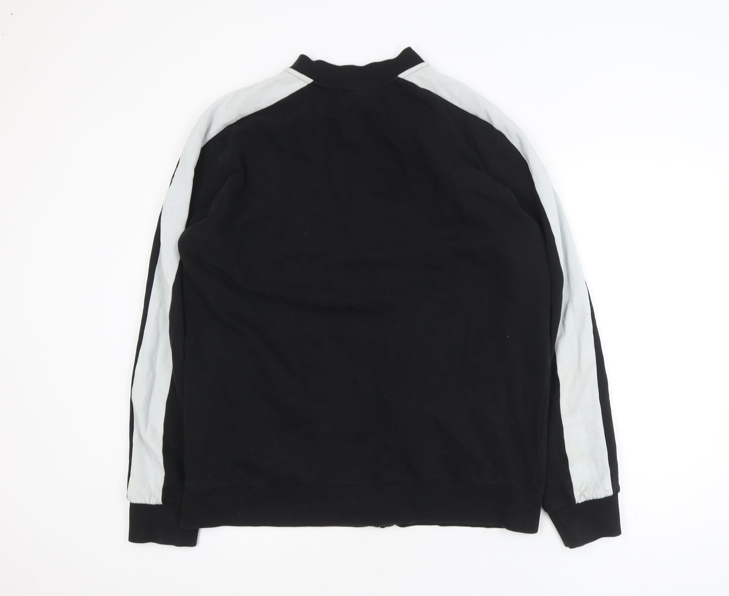Jack & Jones Men’s Black XL Track Jacket Cotton Blend Full Zip