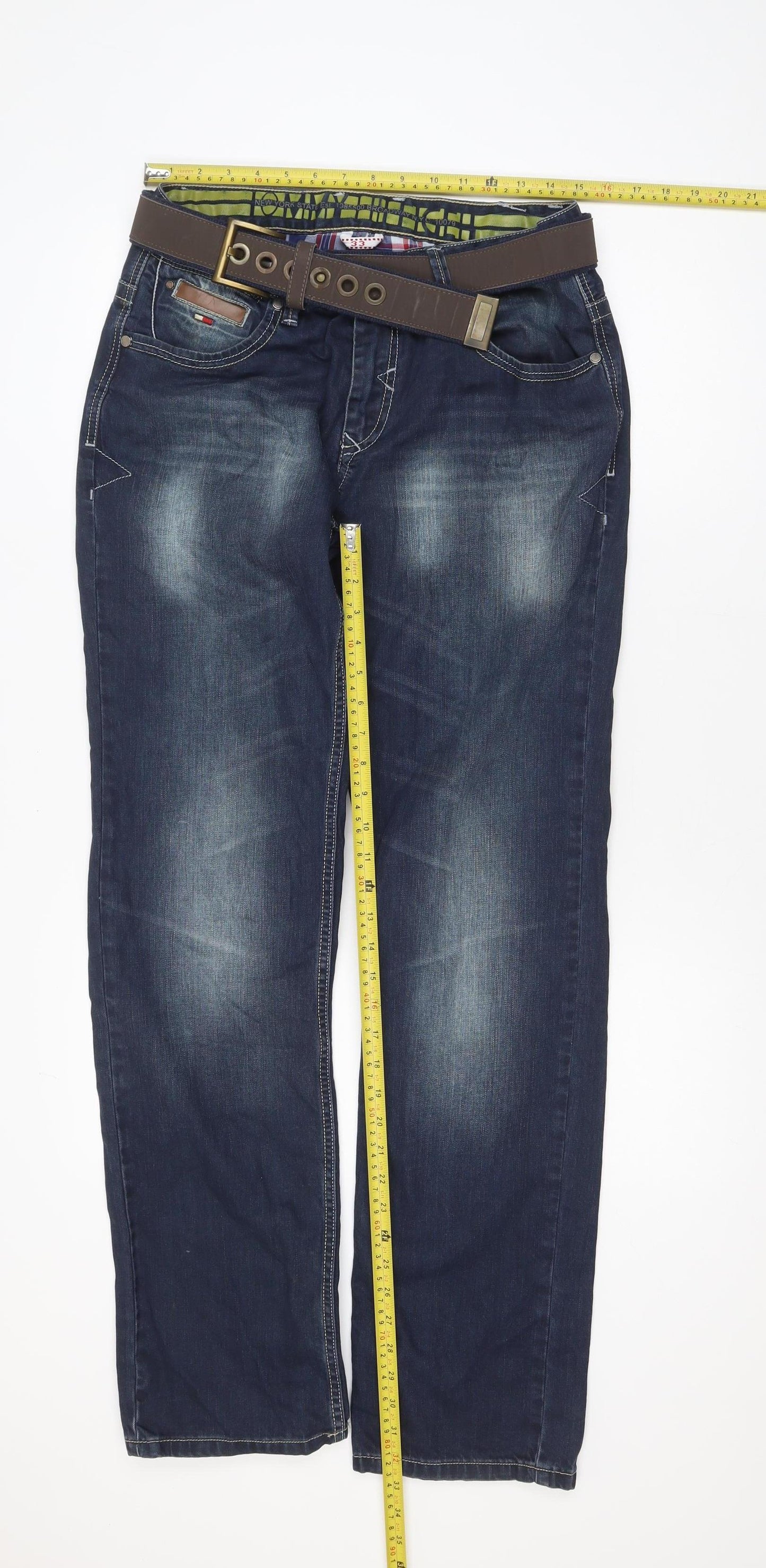 Tommy Hilfiger Men's Blue Straight Denim Jeans Size 33x32