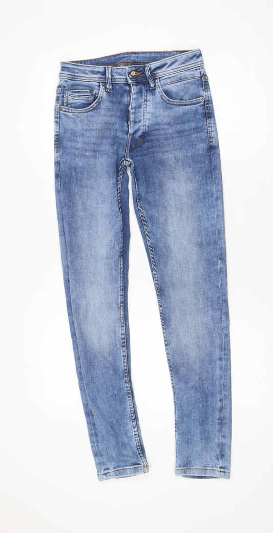 Denim Co. Women's Blue Skinny Jeans Size 12 Regular Fit