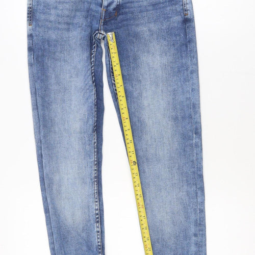 Denim Co. Women's Blue Skinny Jeans Size 12 Regular Fit