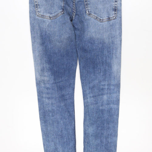 Denim Co. Women's Blue Skinny Jeans Size 12 Regular Fit