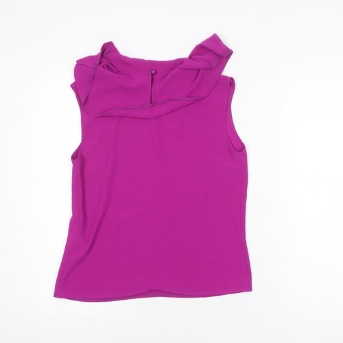 Daisy May Women's Purple Sleeveless Boat Neck Camisole Blouse Size S