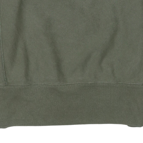 Champion Men's Green Reverse Weave Sweatshirt Medium Crew Neck