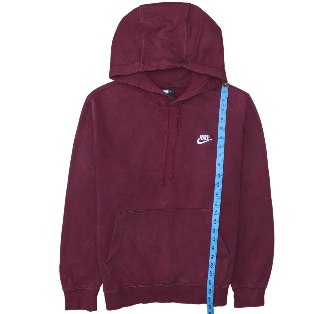 Nike Men's Red Pullover Hoodie Small Regular Fit Fleece Sweatshirt