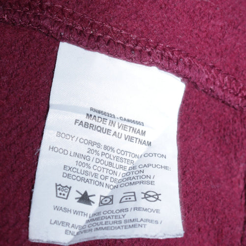 Nike Men's Red Pullover Hoodie Small Regular Fit Fleece Sweatshirt