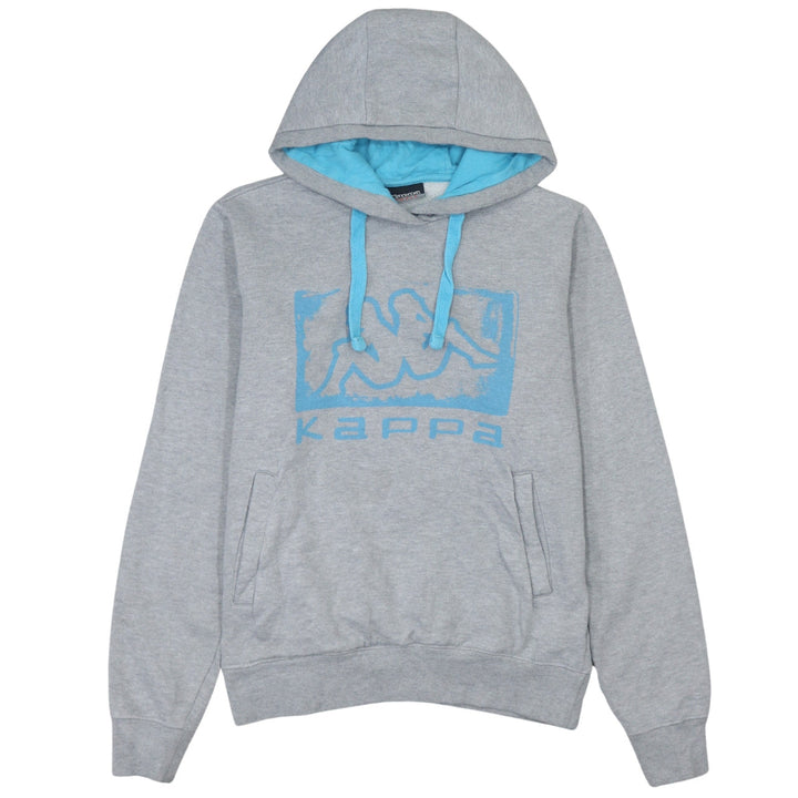 Kappa Men's Grey Pullover Hoodie Small Logo Sportswear