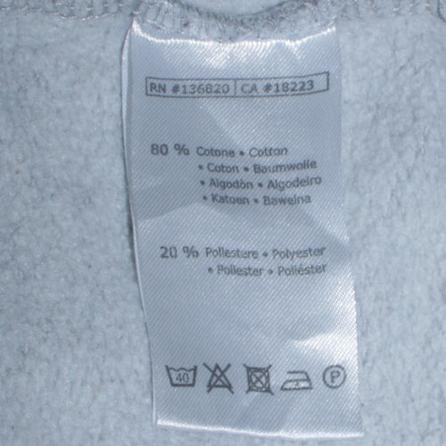 Kappa Men's Grey Pullover Hoodie Small Logo Sportswear