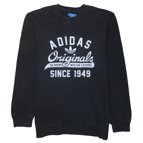 Adidas Originals Mens Black M Pullover Sweatshirt Crew Neck Logo