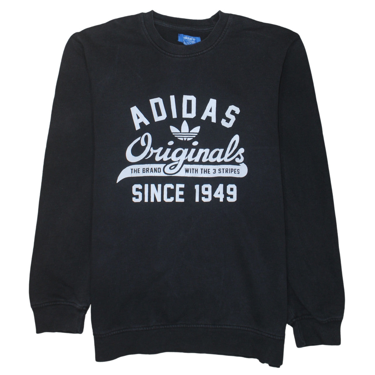 Adidas Originals Mens Black M Pullover Sweatshirt Crew Neck Logo