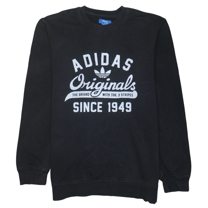 Adidas Originals Mens Black M Pullover Sweatshirt Crew Neck Logo