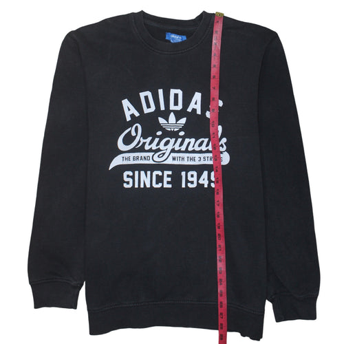 Adidas Originals Mens Black M Pullover Sweatshirt Crew Neck Logo
