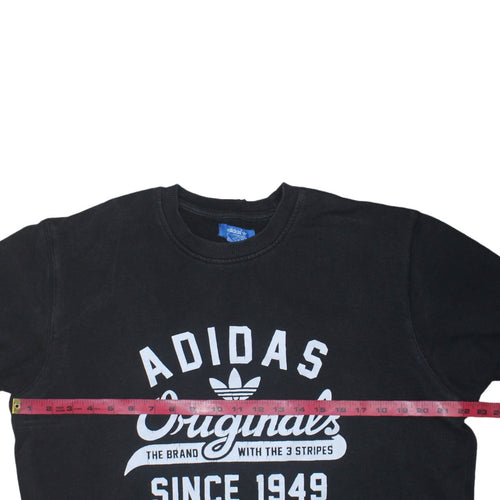 Adidas Originals Mens Black M Pullover Sweatshirt Crew Neck Logo
