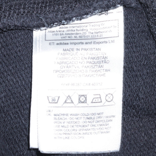 Adidas Originals Mens Black M Pullover Sweatshirt Crew Neck Logo