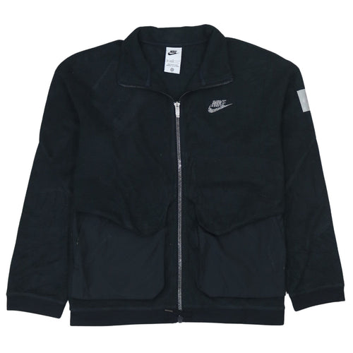 Nike Boys Black Fleece Track Jacket Size 12-13 Years Full Zip
