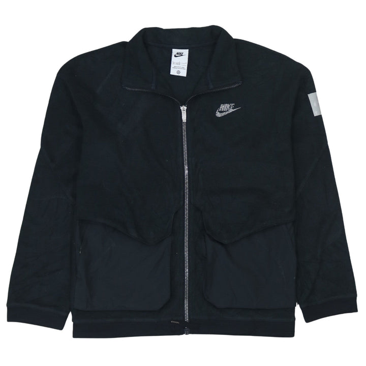 Nike Boys Black Fleece Track Jacket Size 12-13 Years Full Zip