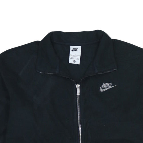 Nike Boys Black Fleece Track Jacket Size 12-13 Years Full Zip