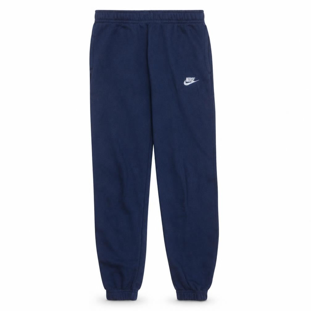 Front view of Nike Men's Blue Fleece Jogger Sweatpants, size S, Regular Fit
