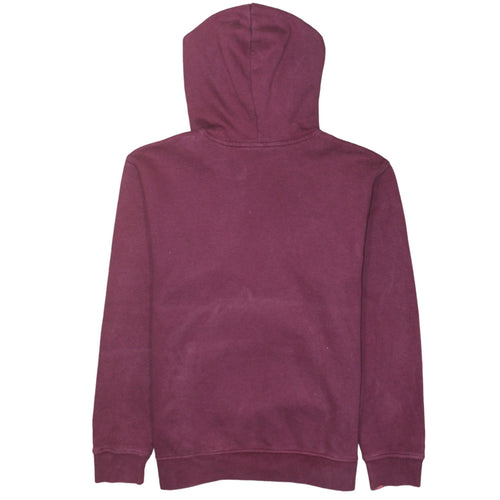 Adidas Women Burgundy Pullover Hoodie Size 16 Relaxed Fit