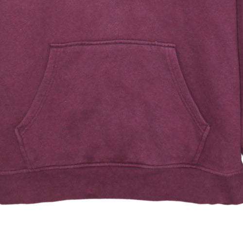 Adidas Women Burgundy Pullover Hoodie Size 16 Relaxed Fit