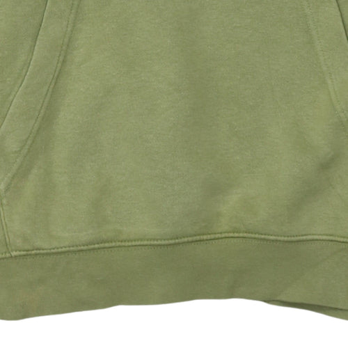 Nike Men’s Green Pullover Hoodie Size S Logo Fleece Sweatshirt
