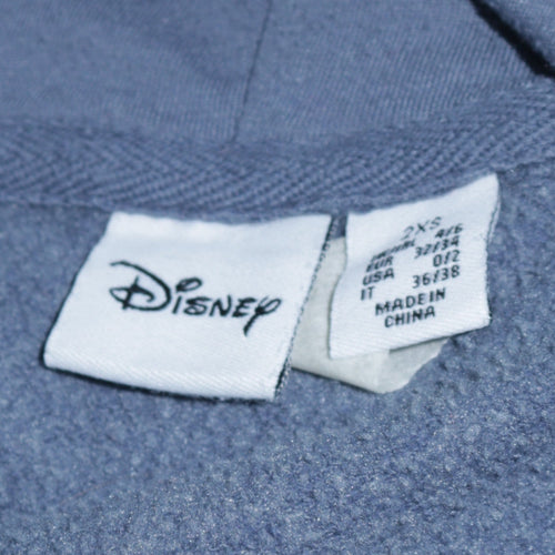 Disney Primark Women Blue Stitch Pullover Hoodie Size 2XS