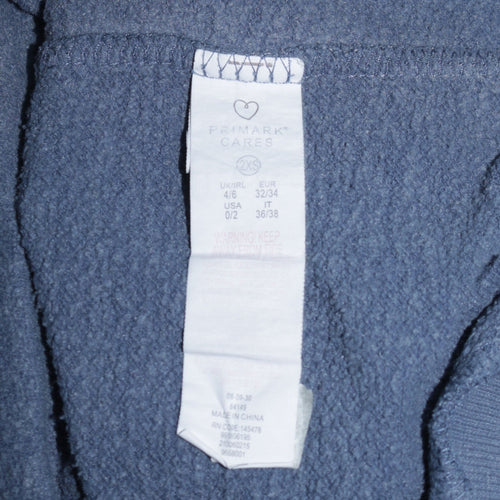 Disney Primark Women Blue Stitch Pullover Hoodie Size 2XS