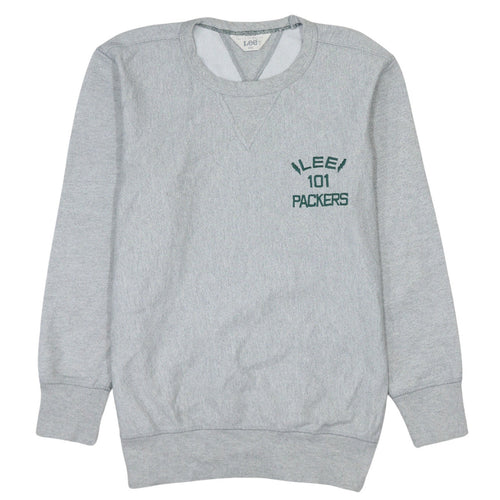 Lee 101 Grey Men's S Pullover Sweatshirt Embroidered Logo