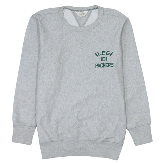 Lee 101 Grey Men's S Pullover Sweatshirt Embroidered Logo