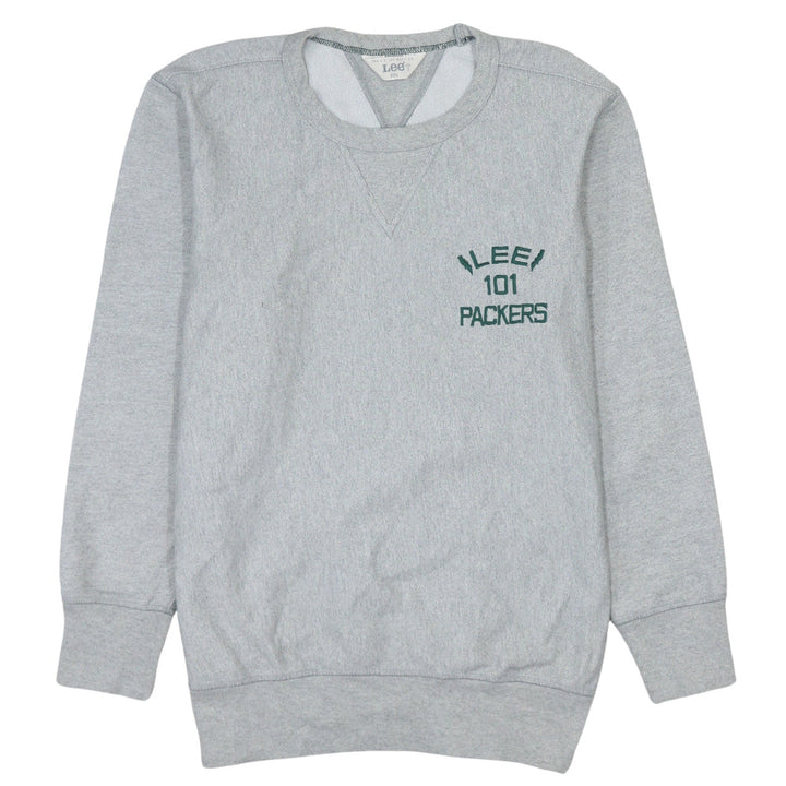 Lee 101 Grey Men's S Pullover Sweatshirt Embroidered Logo