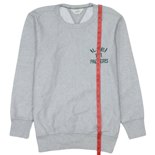 Lee 101 Grey Men's S Pullover Sweatshirt Embroidered Logo