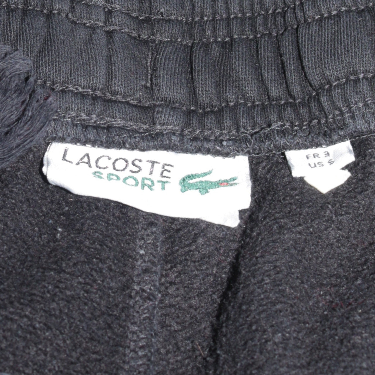 Lacoste Men’s Black Joggers Size S Cotton Blend Sports Trousers