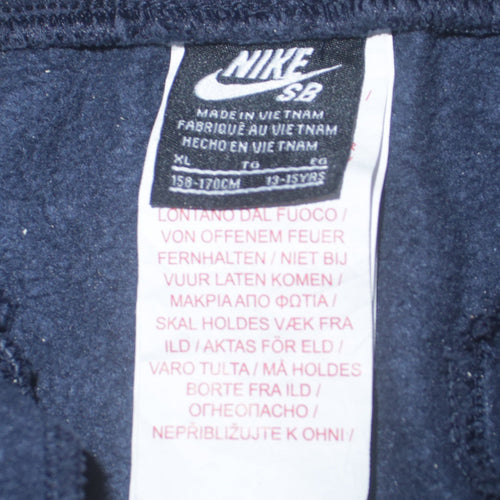 Nike Boys Blue XL Jogger Trousers Fleece Cotton Blend SB Activewear