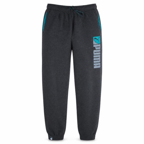 Puma Men's Black Jogger Sweatpants L Regular Fit French Terry