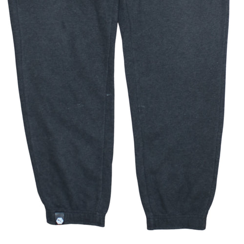 Puma Men's Black Jogger Sweatpants L Regular Fit French Terry