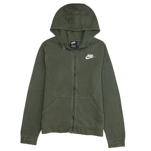 Nike Boys Green Full Zip Fleece Hoodie XL 13-15 Years